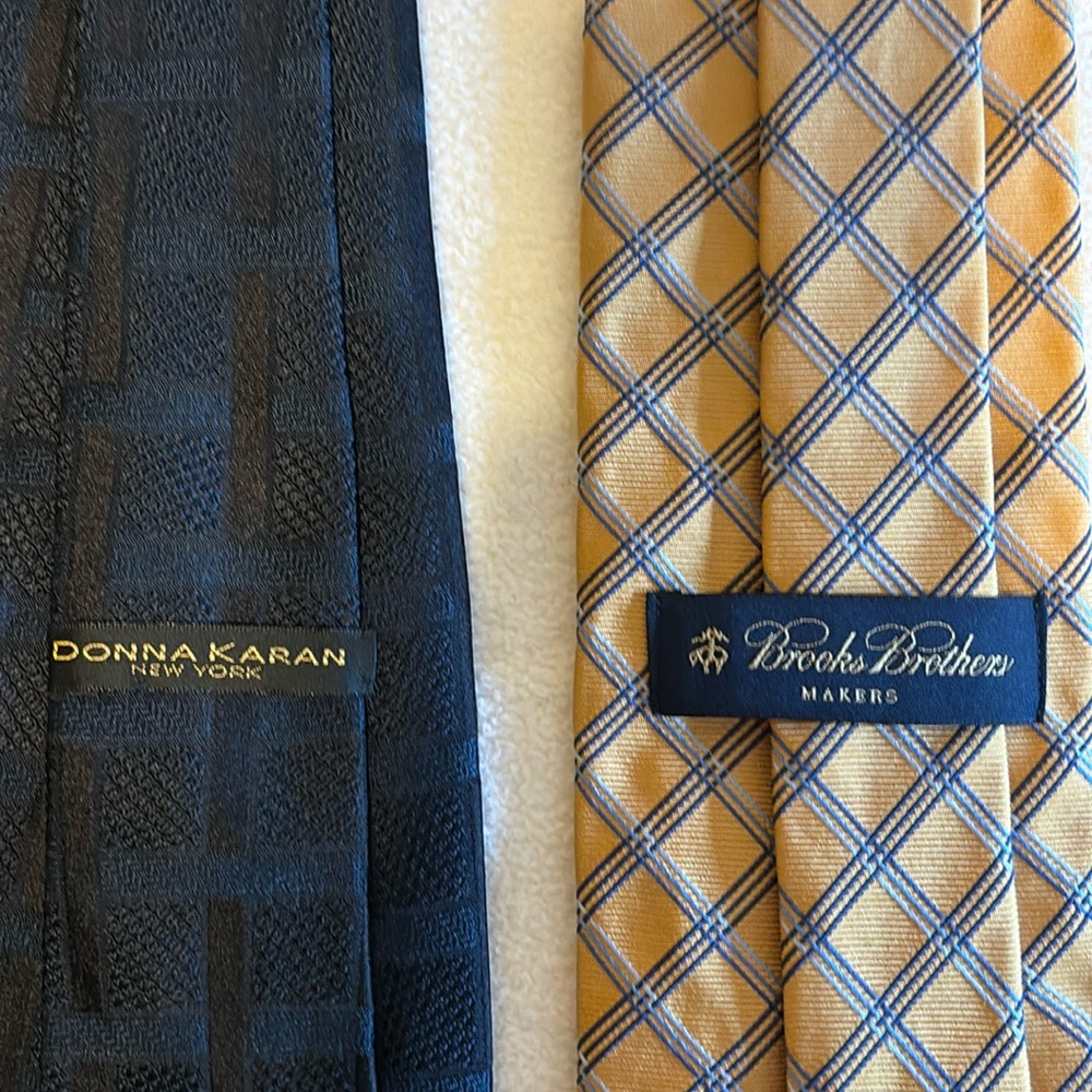 Donna Karan and Brooks Bros Ties
